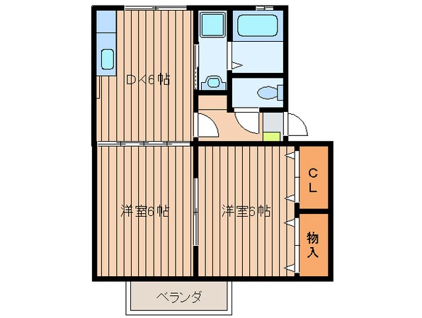 ルミエ－ル河口 Ｂ棟の物件間取画像